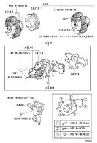 Toyota 1610069357 - Bomba de agua Toyota Land Cruiser KDJ 120 Toyota Hilux